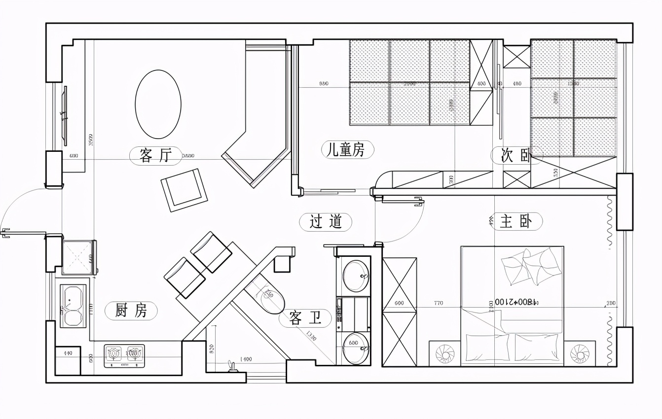 杭州64㎡簡約風(fēng)格裝修案列，小戶型也可以很精致!